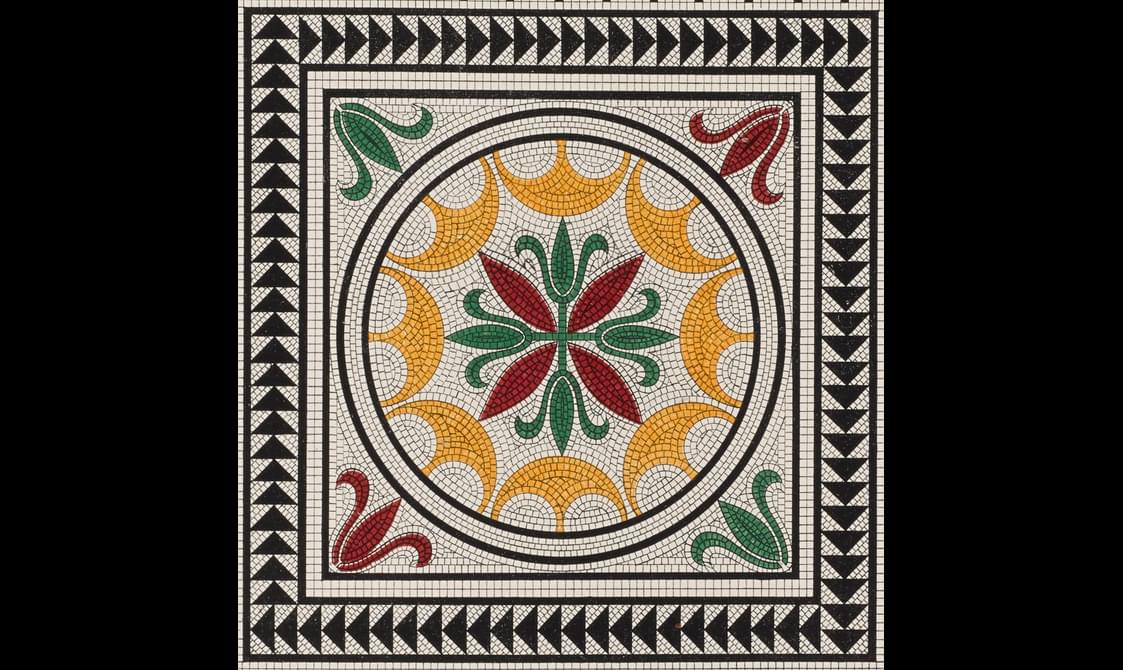 A decorative square.